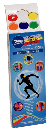 Power Tape Spalla E Collo Cerotti Tapig per Automedicazione 4 Cerotti